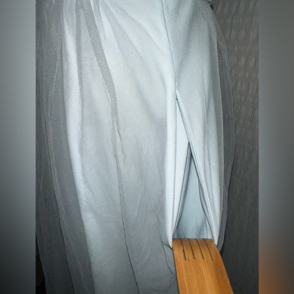 Hitherto Sky Blue V-Neck Dress Size 4 - Picture 5 of 11